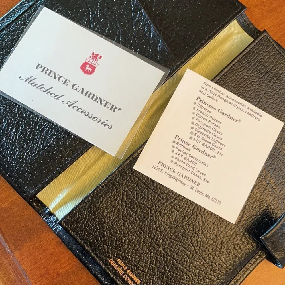 NWT.  Vintage Prince Gardner Men's Travel Wallet
